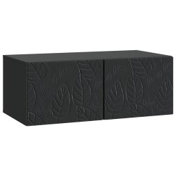 Oglinda TV montata pe perete 98 x 41 x 30 cm Negru GartenMobel Dekor