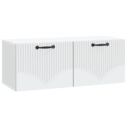 Oglinda TV montata pe perete Pe perete Alb 78,5 x 31 x 30 cm GartenMobel Dekor