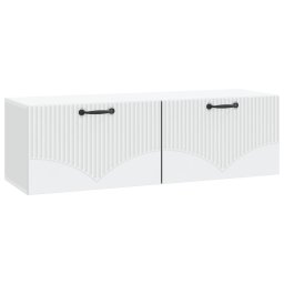 Oglinda TV montata pe perete Alb 98 x 31 x 30 cm Lemn prelucrat GartenMobel Dekor