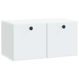 Oglinda TV montata pe perete 59,5 x 31 x 30 cm Alb GartenMobel Dekor