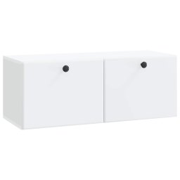 Oglinda TV montata pe perete 78,5 x 31 x 30 cm Alb GartenMobel Dekor