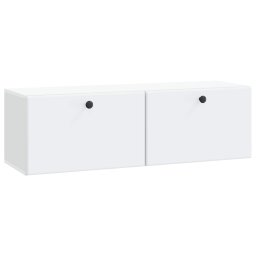 Oglinda TV montata pe perete 98 x 31 x 30 cm Alb Lemn prelucrat GartenMobel Dekor