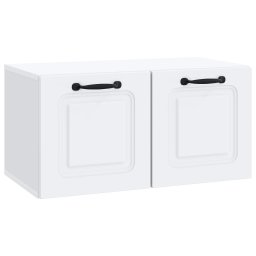Oglinda TV montata pe perete Pe perete Alb 59,5 x 31 x 30 cm GartenMobel Dekor
