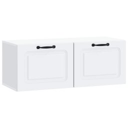 Oglinda TV montata pe perete Pe perete Alb 78,5 x 31 x 30 cm GartenMobel Dekor