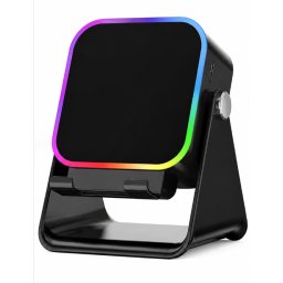 Suport telefon cu boxa Bluetooth incarcare Wireless baterie 5000mAh iluminare RGB 8 moduri