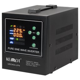 UPS 500 VA / 300 W, sinusoidă pură, 12 V DC, 2x Schuko, Kemot URZ3404-LFP4