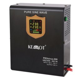 UPS sinus pur 800VA/500W pentru centrale termice, 12V, 2x Schuko, Kemot URZ3409