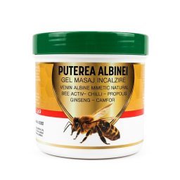Gel de Masaj Puterea Albinei cu Venin de Albine, Propolis și Ginseng Praemium - Relaxare și Mobilitate