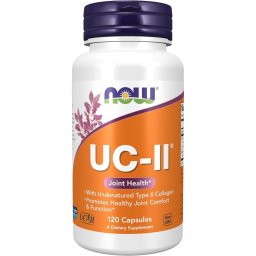 Colagen Tip II Nedenaturat UC-II pentru Flexibilitate, Mobilitate si Confort Articular - NOW Foods, 120 capsule