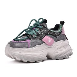 Pantofi sport dama din piele mix, Gryxx, 3OLY80018C 15-Z, multicolor