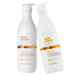 Kit pentru hidratare profunda a parului uscat Milk Shake Moisture More - Salon size