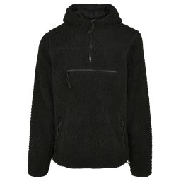 Brandit Jachetă fleece 'Teddyfleece Worker' negru