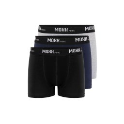 Moxx Paris Boxeri albastru închis / gri deschis / negru / alb murdar