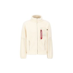 ALPHA INDUSTRIES Jachetă fleece 'Sherpa' alb murdar