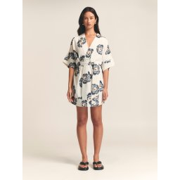 St MRLO Rochie 'Elwood' bleumarin / alb