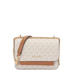 MICHAEL Michael Kors Geantă de umăr maro cămilă / maro închis / alb murdar
