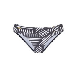 LASCANA Slip costum de baie gri metalic / alb