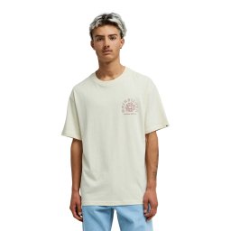 QUIKSILVER Tricou funcțional 'Curve Palm' roșu bordeaux / alb murdar