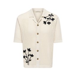 Only & Sons Geacă tricotată 'ONSTEGAN' gri deschis / negru