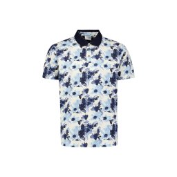 No Excess Tricou albastru marin / albastru deschis / alb lână