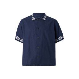 GAP Cămașă bleumarin / alb