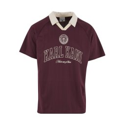 Karl Kani Tricou 'Heritage' bej deschis / roșu vin / roşu închis