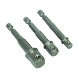 Set 3 adaptori patrati 1/4 HEX la 3/8 si 1/2 Raider