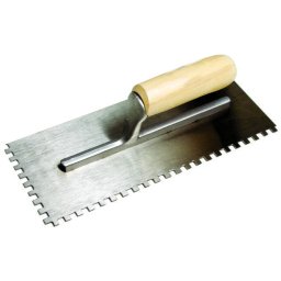 Gletiera cu maner lemn fara dinti 280x120mm cu dinti TS