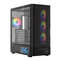 Carcasa Obudowa Modecom Volcano AQ400 ARGB MIDI czarna
