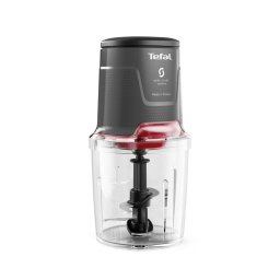 Easy Press MQ740HF0, 500W, recipient 0.5L, 4 lame Powelix, 3 functii de tocare, maruntire si mixare, tehnologie Safe Start Advanced, gri & rosu