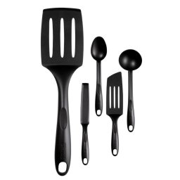Diverse articole pentru bucatarie Set de 5 piese Tefal Bienvenue K001A504, rezistent la temperaturi înalte, nylon cu 15% fibră de sticlă, negru