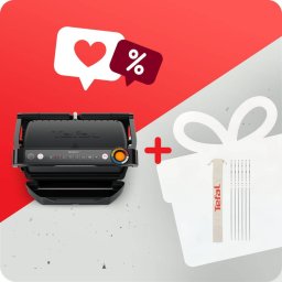 Gratar electric Pachet PROMO Grătar electric Tefal Optigrill+ GC717810 & Set de 6 frigarui XL din oțel inoxidabil Tefal K185S734