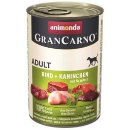 Animonda GranCarno Adult conservă cu vită, iepure și condimente verzi (6 x 800 g) 4.8 kg