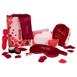 Dreamtoys Amour - set vibrator tip wand (roșu)