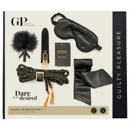 Guilty Pleasure Indulge - Set cadou BDSM pentru începători (negru)