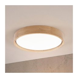 Brilagi - Lampă LED de tavan MANAROLA PLAIN, 24W, 230V, 4000K, Ø 41 cm, stejar