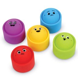 Set jucarii educative Fidget Poppers pentru emotii, 5 figurine