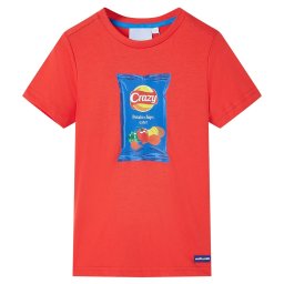 Tricou pentru copii cu maneci scurte, rosu, 140 GartenMobel Dekor