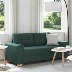 Canapea extensibila verde închis 180x77x82 cm, material textil GartenMobel Dekor