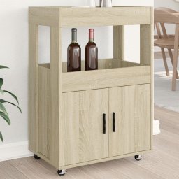 Carucior de bar, stejar sonoma, 60x39,5x89 cm, lemn prelucrat GartenMobel Dekor
