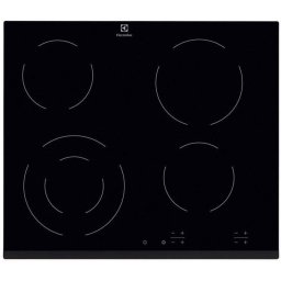 Plita incorporabila Electrolux EHF6241FOK, Electric, 4 Zone, Sticla neagra