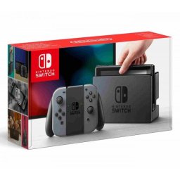Consola Nintendo Switch v2 cu baterie extinsa, Grey Joy-Con