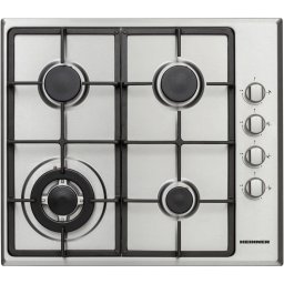 Plita incorporabila Heinner HBH-V4IWFSCIX, gaz, 4 arzatoare, 58 cm, Inox