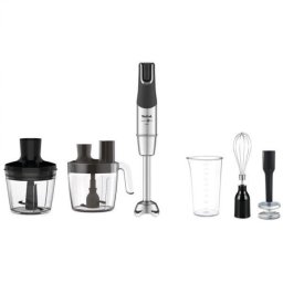 Mixer vertical Tefal InfinyForce Pro 5 in 1 HB95LD38, 1200W, tehnologie Powelix Life, tocator 500ml, pahar gradat 800ml, protectie antistropire, 5 functii, Negru/Inox