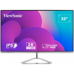 Monitor ViewSonic VX3276-2K-MHD-2, 32" QHD SuperClear IPS, 75Hz, 10 bit colour, 2 HDMI, DisplayPort, Mini DisplayPort