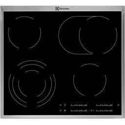 Plita Electrolux EHF 46547XK, 4 arzatoare, 7100W, electrica, touch control, vitroceramica, Negru