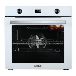 Cuptor incorporabil Samus SC626WGD9, 75L, Sticla alba