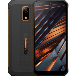 Smartphone Hammer Iron Va, IP69, Dual SIM, 4G, 6.56 inch, Octa-Core, 4GB RAM, 64GB, 5MP, 13MP, 6500mAh, Negru-Portocaliu