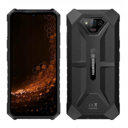 Telefon mobil Hammer IRON V, IP69, 6.5 inch, 6GB RAM, 64GB, camera 50Mpx, 6320mAh, 4G LTE, Negru