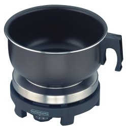 Plita electrica de calatorie Rommelsbacher RK 501/S, o zona de gatire, pornire automata la fierbere, control continuu al temperaturii, Argintiu